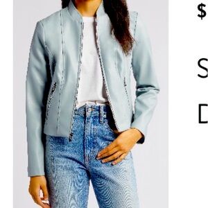 Via Spiga Faux Leather Jacket